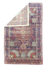 Antique  Lavar Kerman Rug 4'6" x 7' 5''