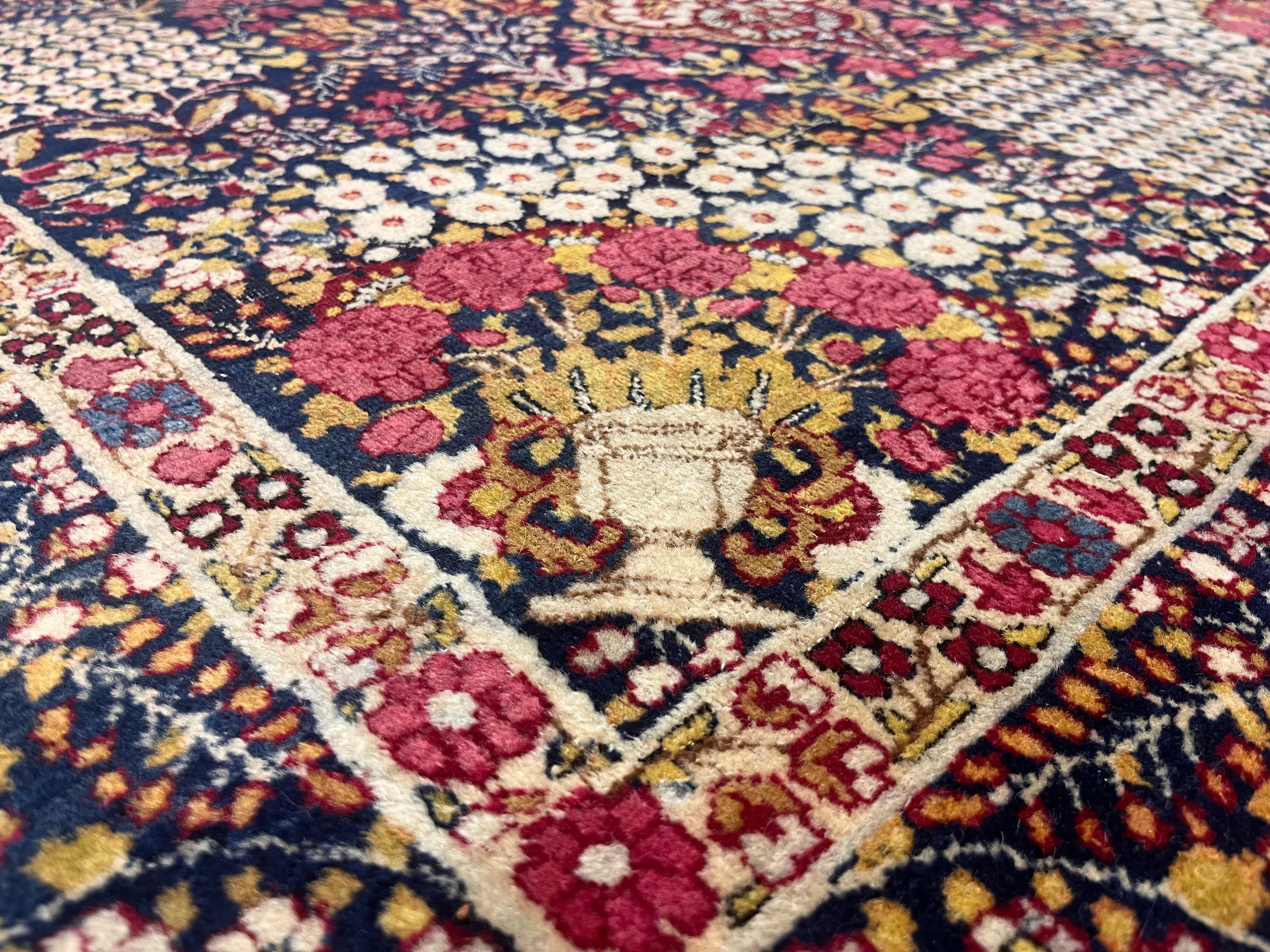 Antique  Lavar Kerman Rug 4'6" x 7' 5''