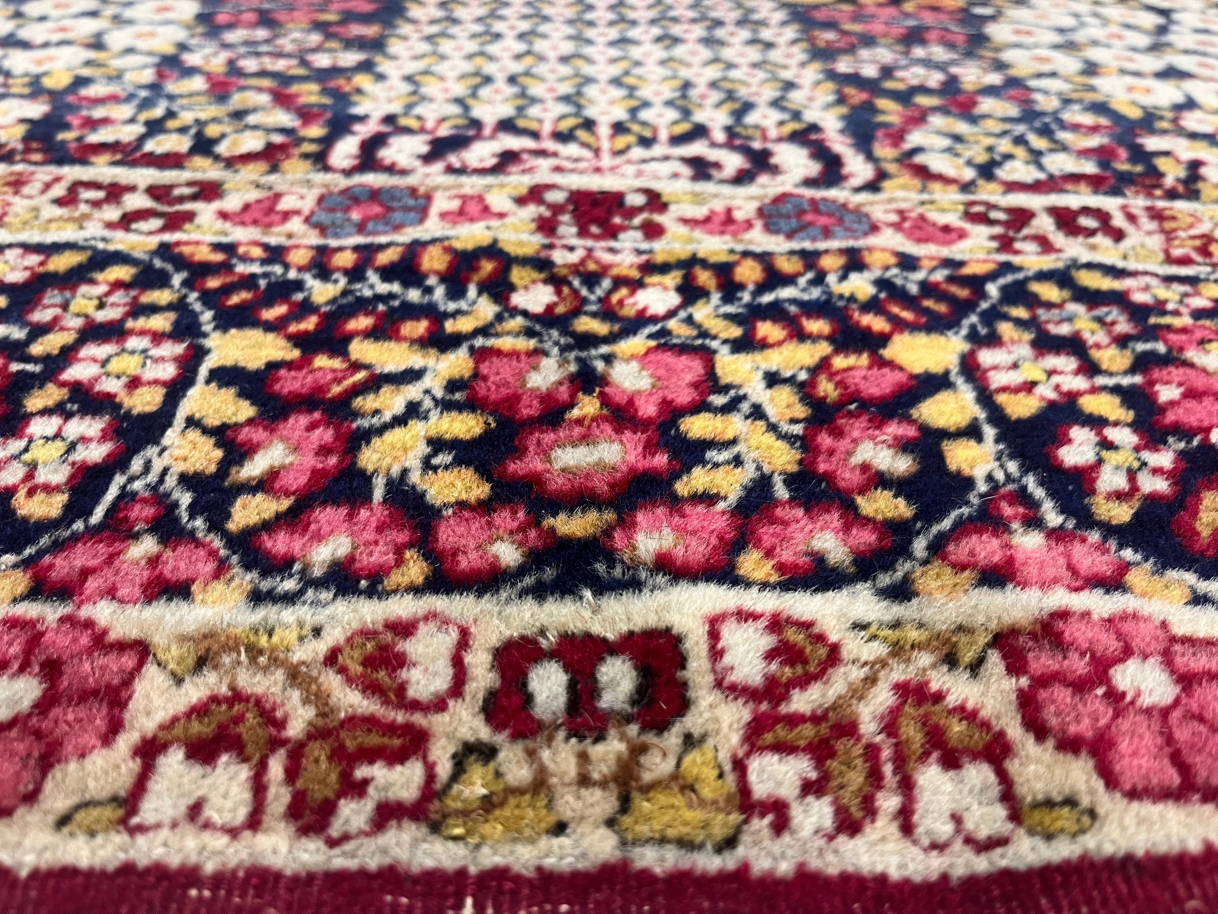Antique  Lavar Kerman Rug 4'6" x 7' 5''