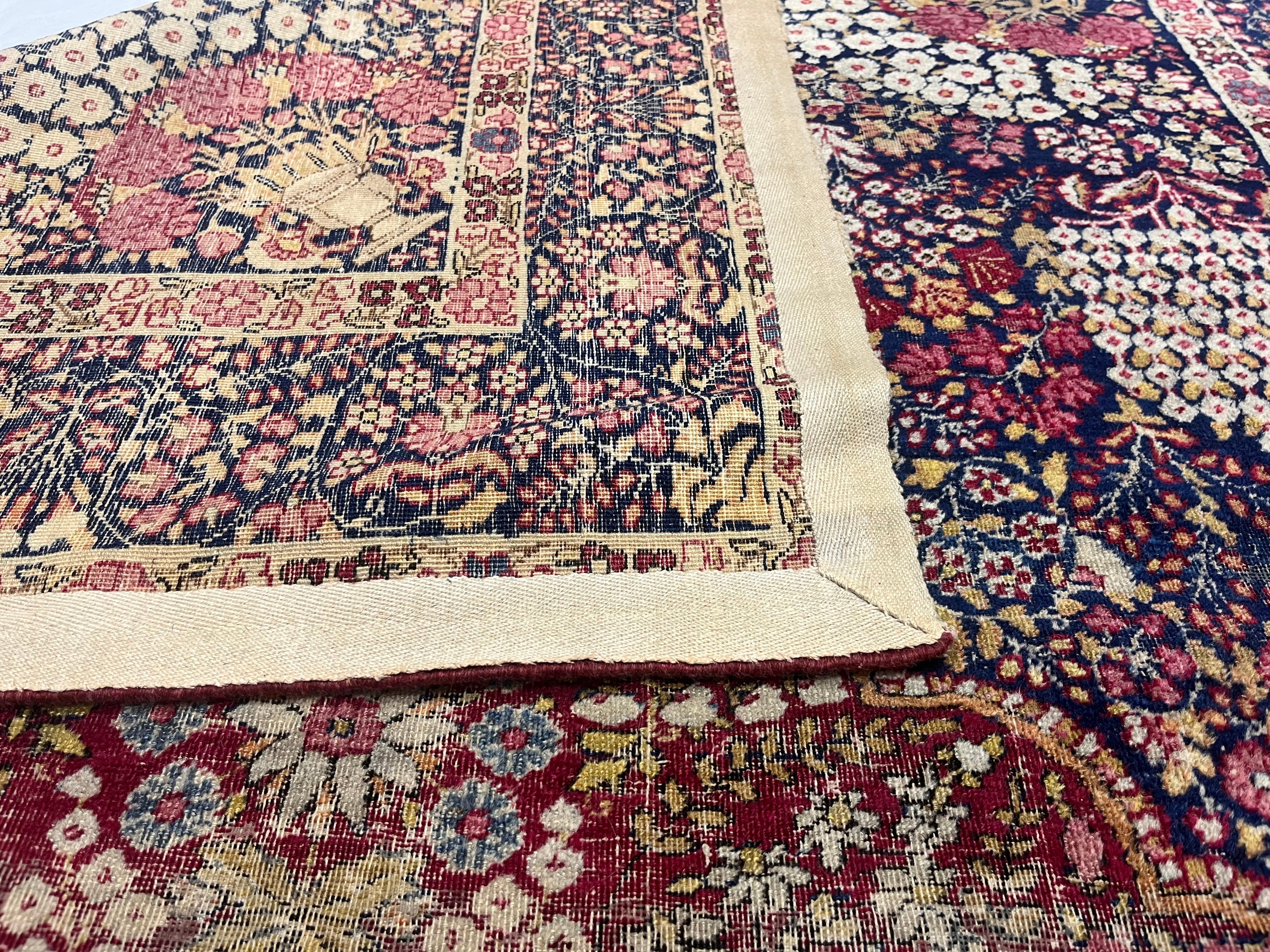 Antique  Lavar Kerman Rug 4'6" x 7' 5''