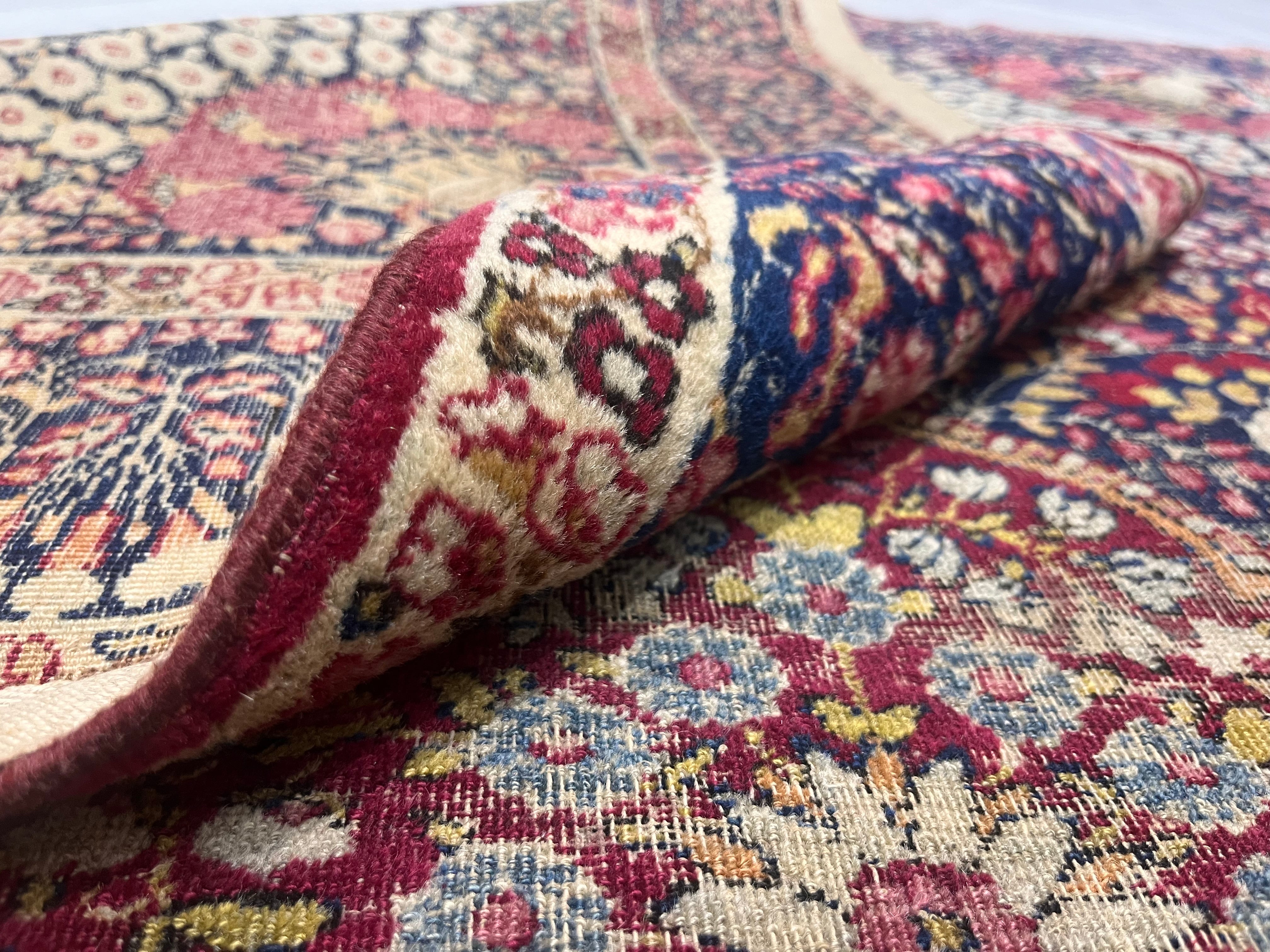 Antique  Lavar Kerman Rug 4'6" x 7' 5''