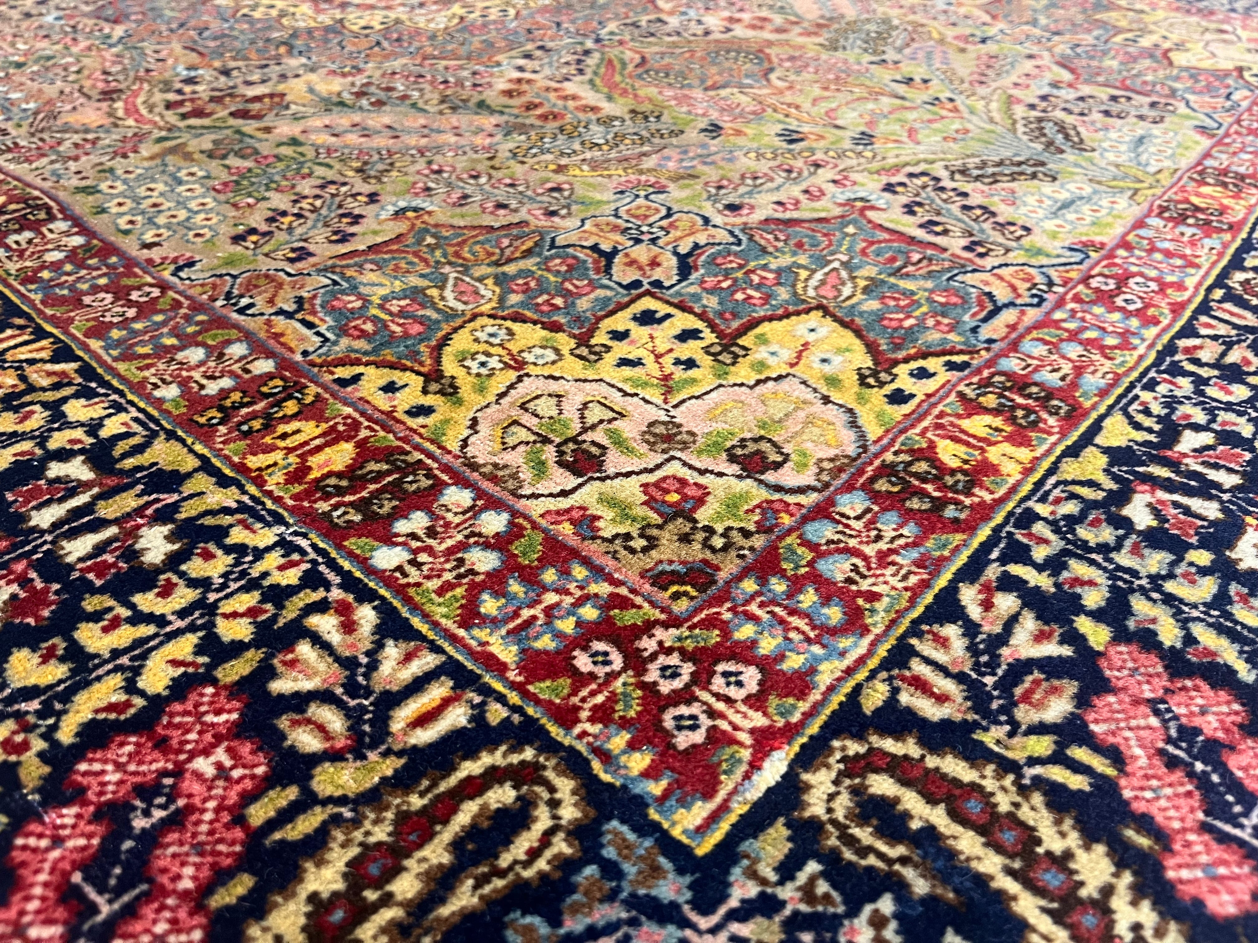 Antique Lavar Kerman Rug 4' 6" x 6' 1"