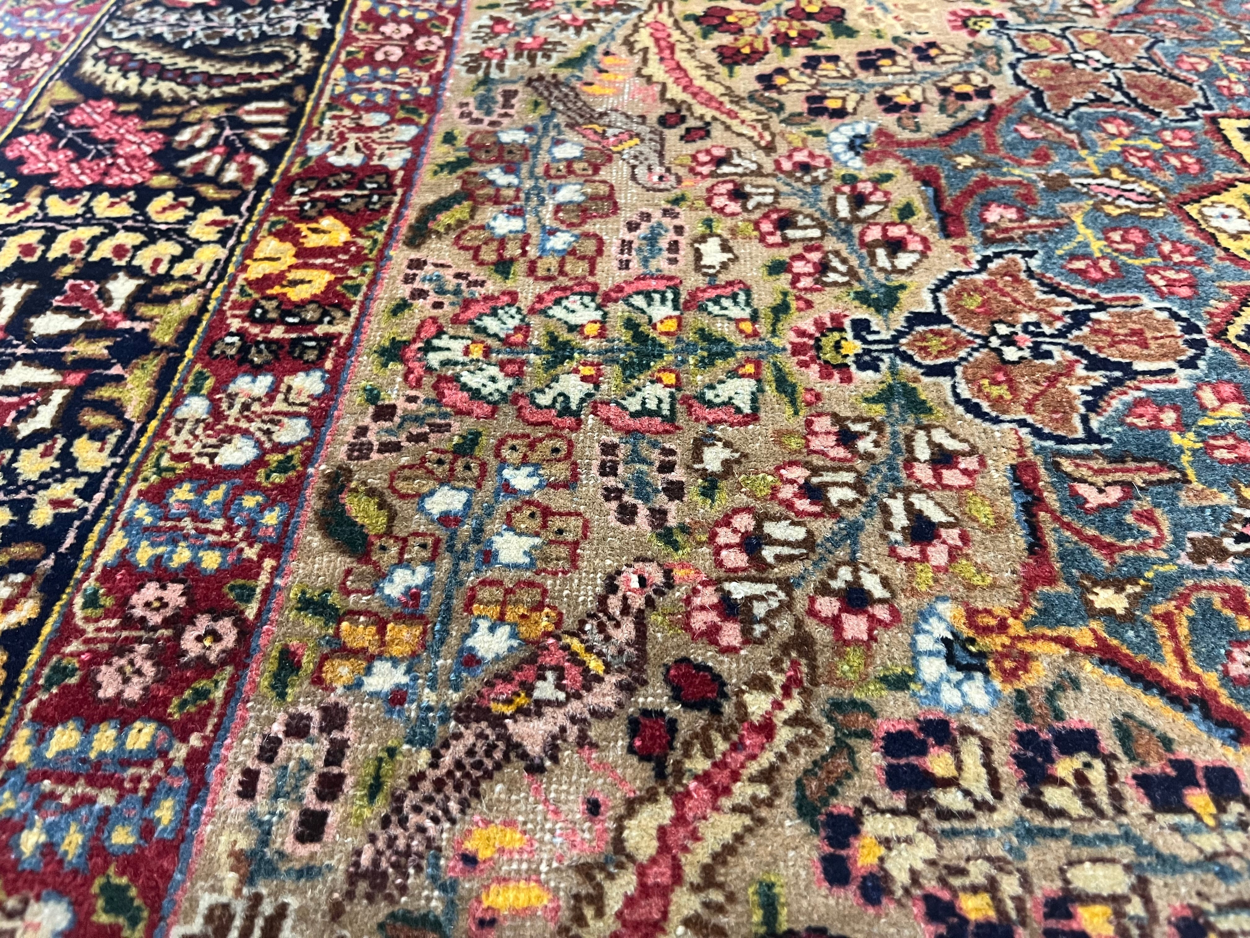 Antique Lavar Kerman Rug 4' 6" x 6' 1"