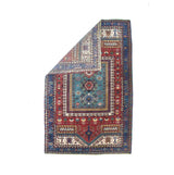 Fine Antique Caucasian Kazak Wool Rug 5'1" x 7' 11"
