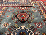 Fine Antique Caucasian Kazak Wool Rug 5'1" x 7' 11"