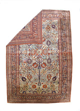 Extremely Fine and Rare Antique  Silk on Silk Heriz Rug 10' 0" x 14' 0"