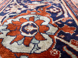 Extremely Fine and Rare Antique  Silk on Silk Heriz Rug 10' 0" x 14' 0"