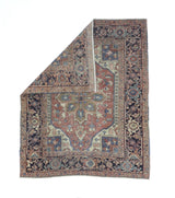 Fine Antique Serapi Wool Rug 4' 9'' x 5' 9''