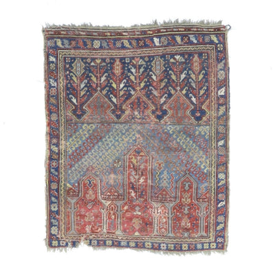 Fine Antique Turkish Wool Rug 3' 10'' x 4' 9''