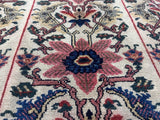 Extremely Fine and Rare Antique  Wool on Silk Senneh Rug 4' 5" x 6' 9"