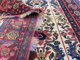 Extremely Fine and Rare Antique  Wool on Silk Senneh Rug 4' 5" x 6' 9"