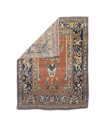 Fine Antique Haji Jalili Tabriz Rug 4' 4'' x 5' 9''