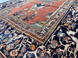 Fine Antique Haji Jalili Tabriz Rug 4' 4'' x 5' 9''