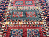 Antique Caucasian Kazak Rug 4' 5'' x 5' 8''