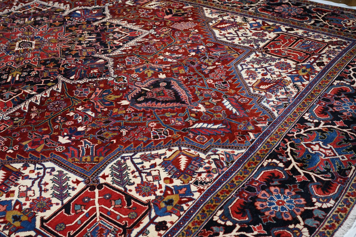 Vintage Heriz Rug 11'2'' x 15'2''