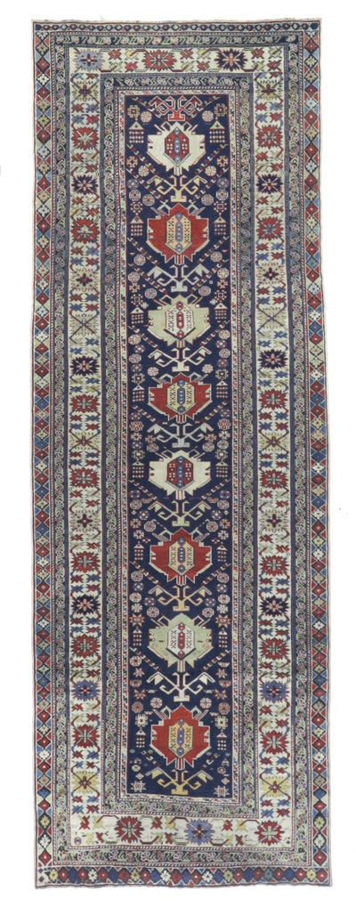 Antique Caucasian Shirvan Rug 3' 5'' x 10' 0
