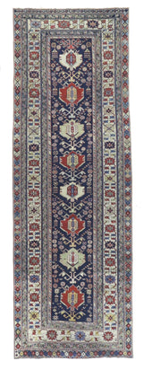 Antique Caucasian Shirvan Rug 3' 5'' x 10' 0"