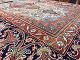 Extremely Fine Antique  Mohtasham Kashan Rug 4'6" x 7' 3"