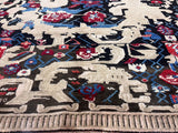 Fine Antique Caucasian Karabagh Wool Rug 4' 10'' x 7' 1''