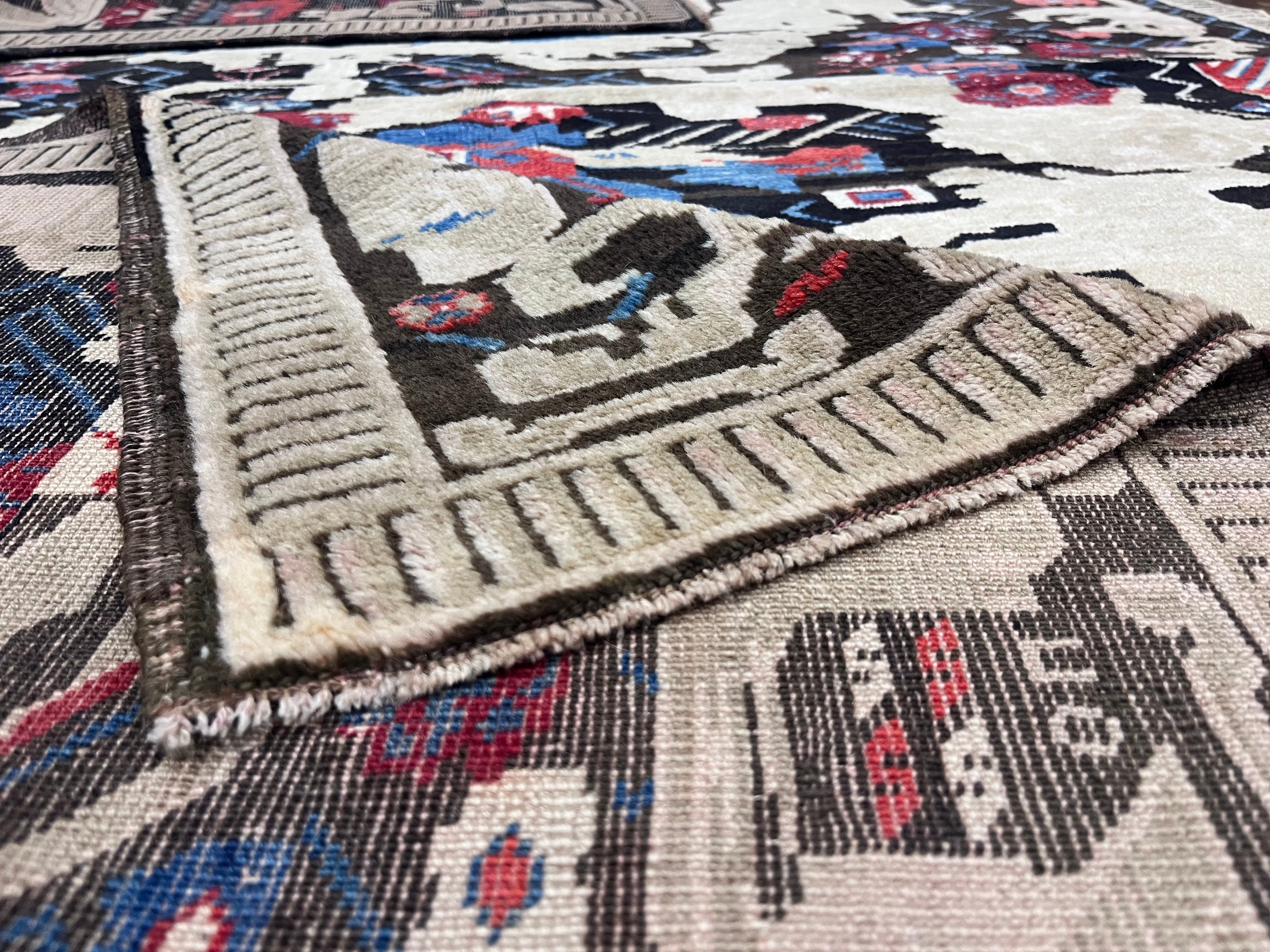 Fine Antique Caucasian Karabagh Wool Rug 4' 10'' x 7' 1''
