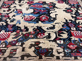 Fine Antique Caucasian Karabagh Wool Rug 4' 10'' x 7' 1''