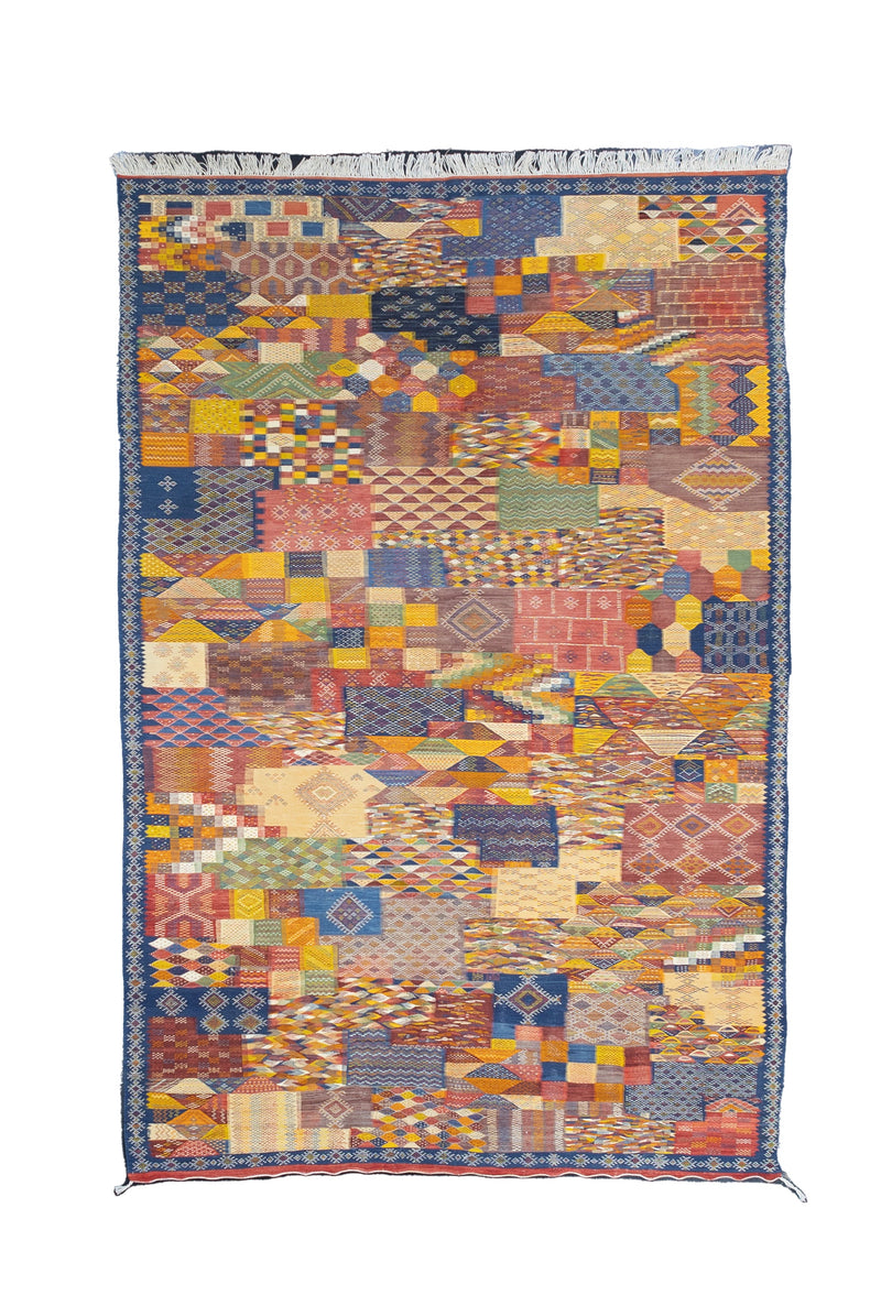 Fine Vintage Moroccan Wool Rug 6' 6'' x 10' 0