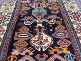 Fine Antique Caucasian Shirvan Wool Rug 3'3" x 4'11"