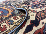 Fine Antique Caucasian Shirvan Wool Rug 3'6" x 4'3"