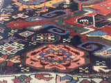 Fine Antique Caucasian Shirvan Wool Rug 3'6" x 4'3"