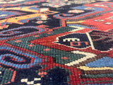 Fine Antique Caucasian Shirvan Wool Rug 3'6" x 4'3"