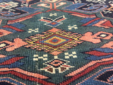 Fine Antique Caucasian Shirvan Wool Rug 3'6" x 4'3"