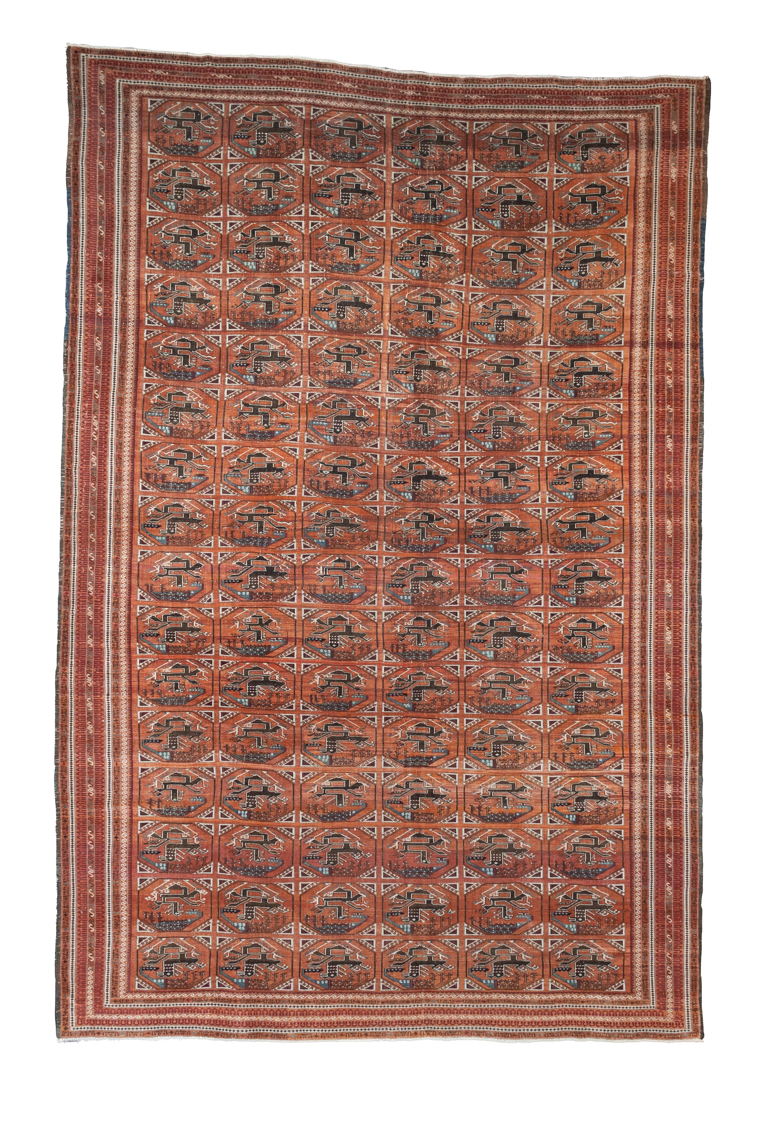 Fine Antique Beshir Rug 9' 5'' x 14' 5''