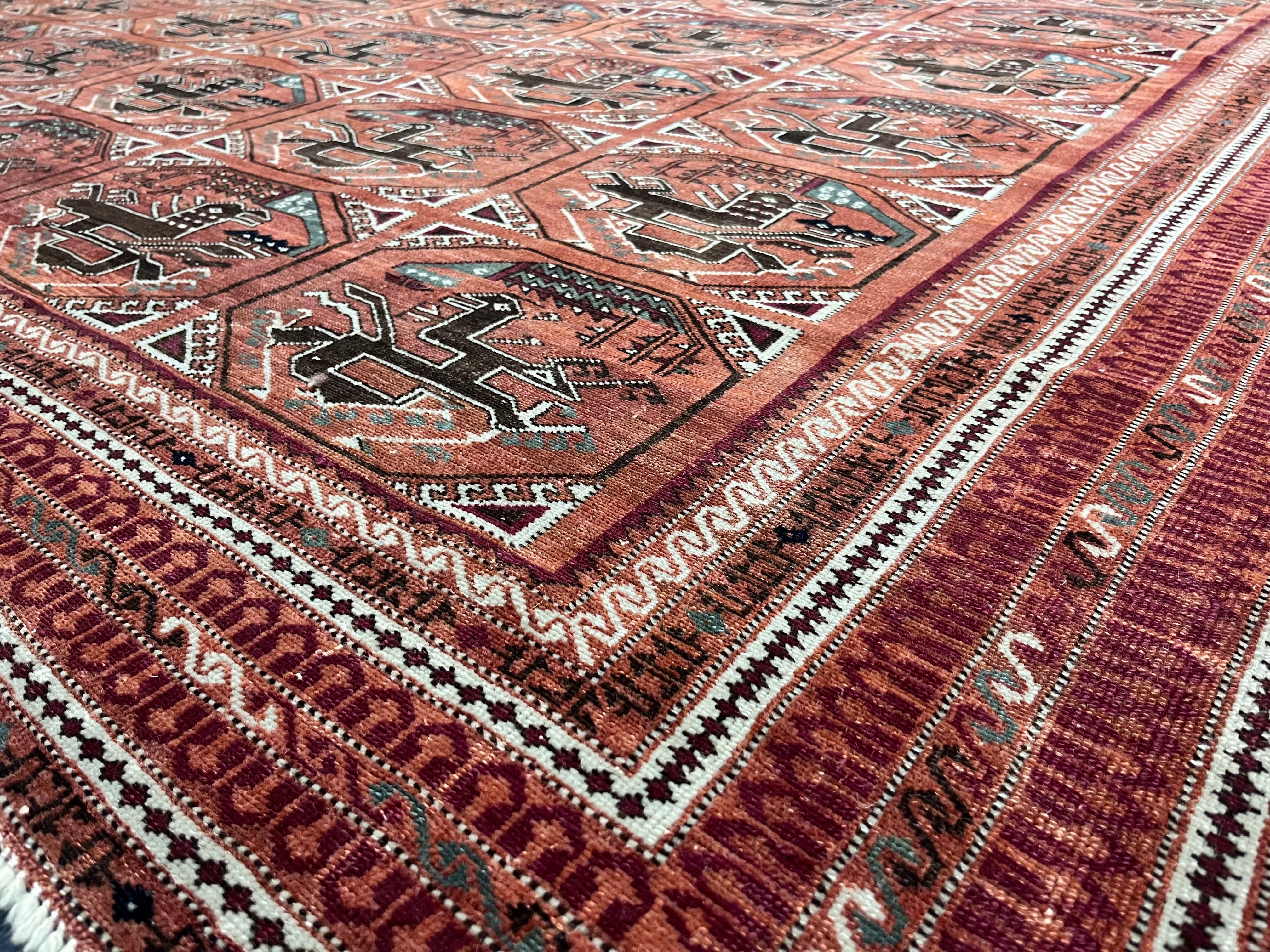 Fine Antique Beshir Rug 9' 5'' x 14' 5''