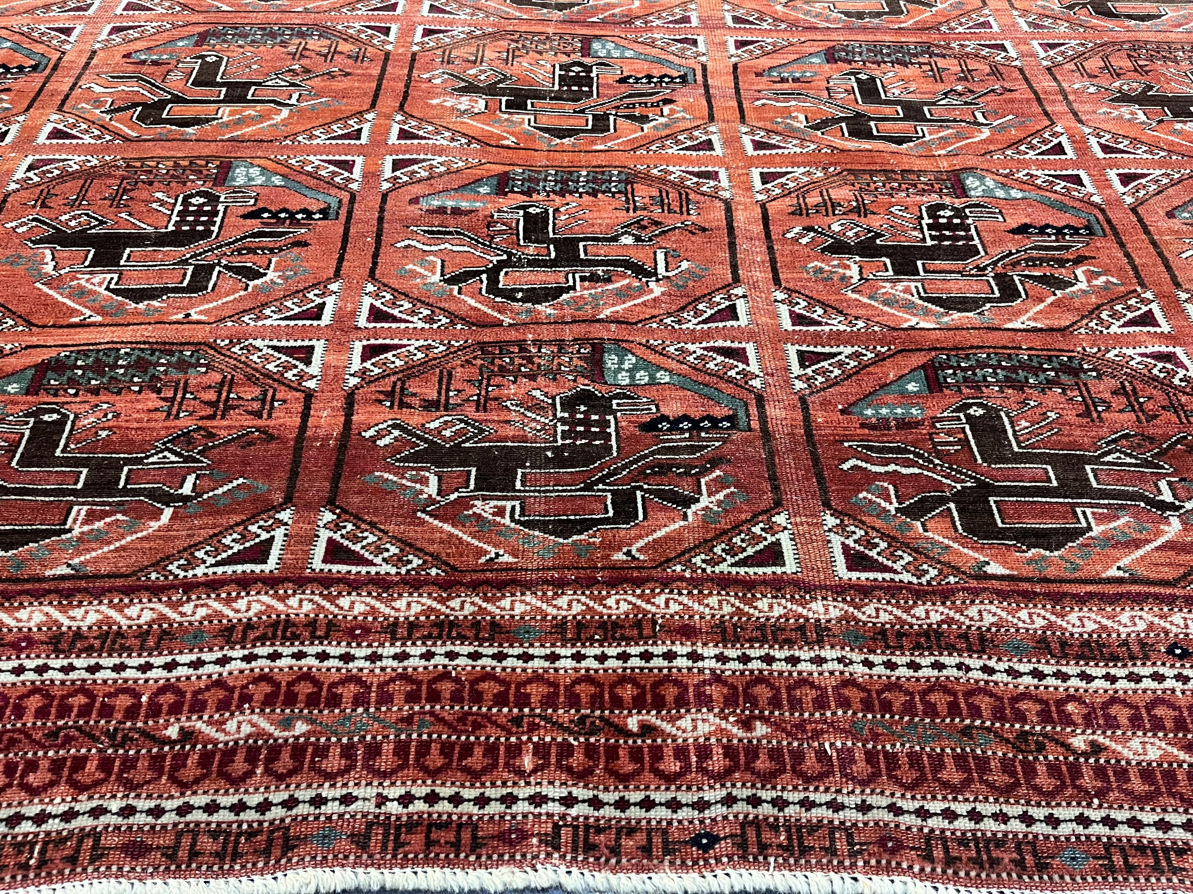 Fine Antique Beshir Rug 9' 5'' x 14' 5''