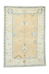 Fine Vintage Oushak Rug 6' 3'' x 9' 1''