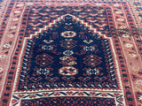 Antique Turkish Bergama Rug 3'5" x 3'6"
