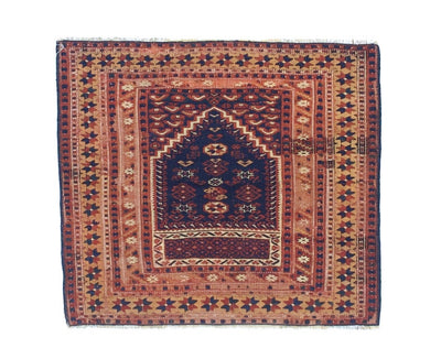 Antique Turkish Bergama Rug 3'5