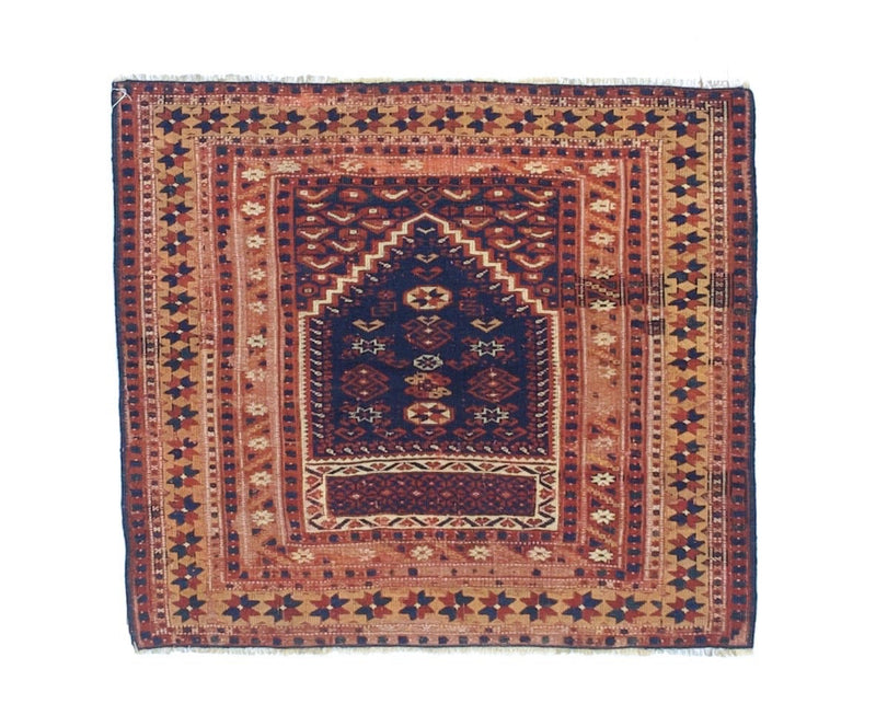 Antique Turkish Bergama Rug 3'5