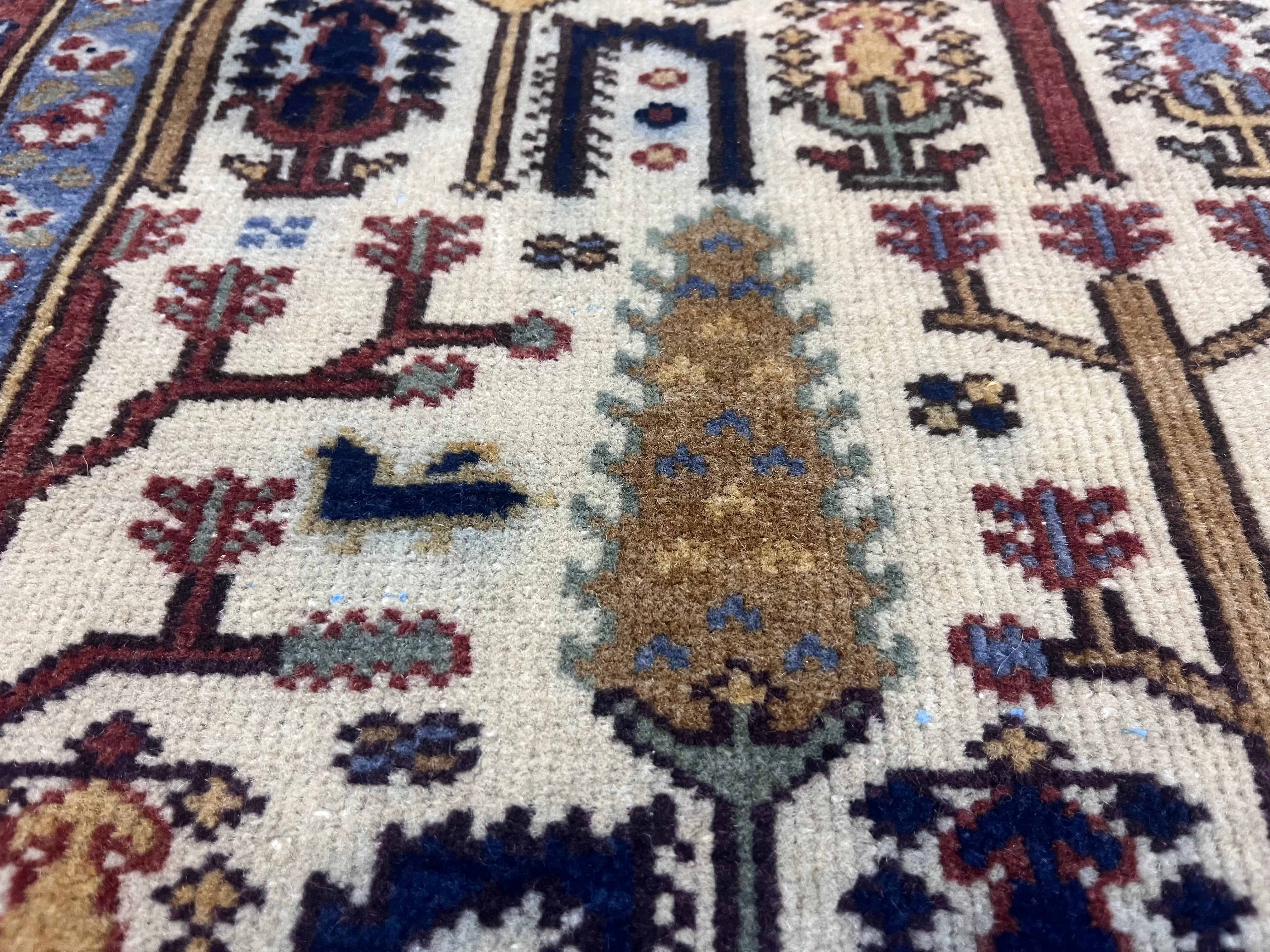 Vintage Turkish Sivas Rug 5'2" x 7'1"