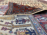Vintage Turkish Sivas Rug 5'2" x 7'1"