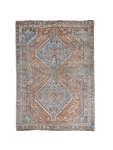 Fine Antique  Qashqai Tribal Wool Rug 3' 1'' x 4' 6''