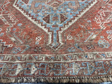 Fine Antique  Qashqai Tribal Wool Rug 3' 1'' x 4' 6''