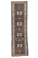 Fine Antique Caucasian Shirvan Wool Rug 2'11" x 9' 10''