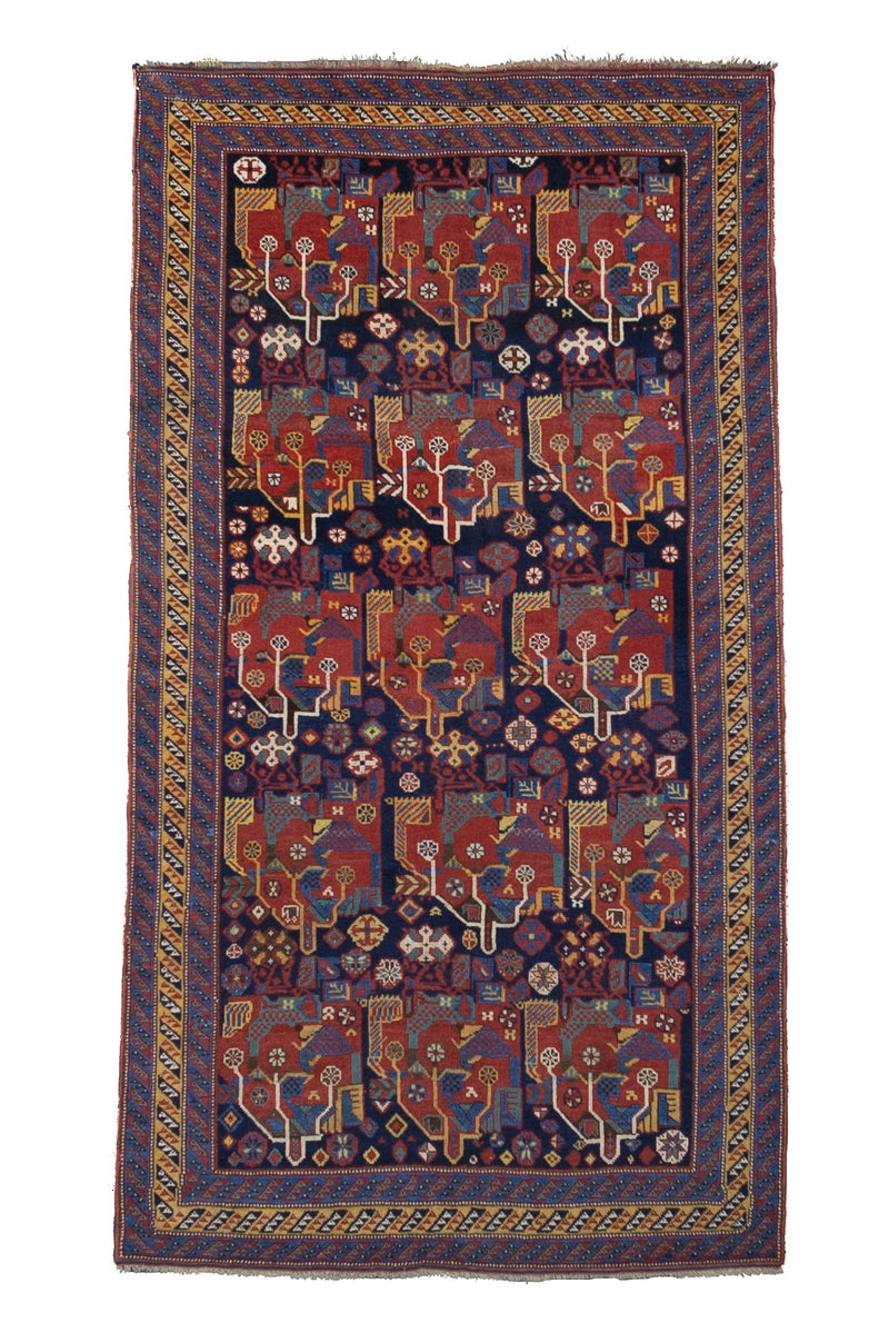 Fine Antique  Khamseh 4'4