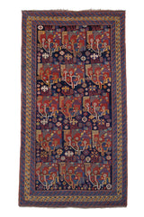 Fine Antique  Khamseh 4'4" x 7' 11''