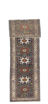 Fine Antique Caucasian Shirvan Wool Rug 2'11" x 9' 10''