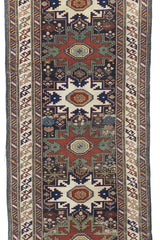 Fine Antique Caucasian Shirvan Wool Rug 2'11" x 9' 10''