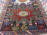 Fine Antique Caucasian Shirvan Wool Rug 2'11" x 9' 10''