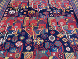 Fine Antique  Khamseh 4'4" x 7' 11''