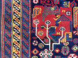 Fine Antique  Khamseh 4'4" x 7' 11''